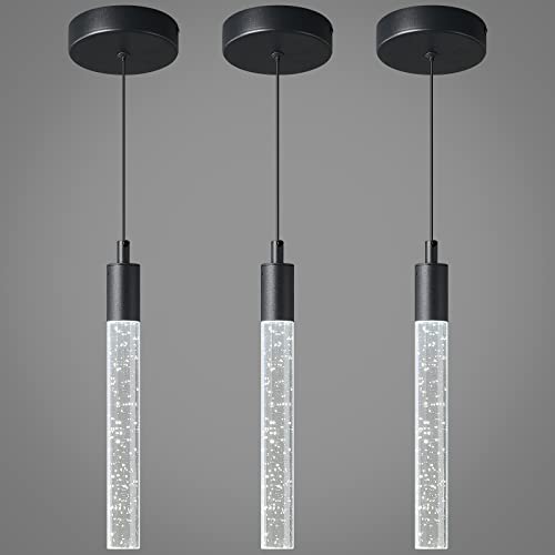 Lámparas colgantes de isla de cocina modernas que transforman tu comedor con luz LED