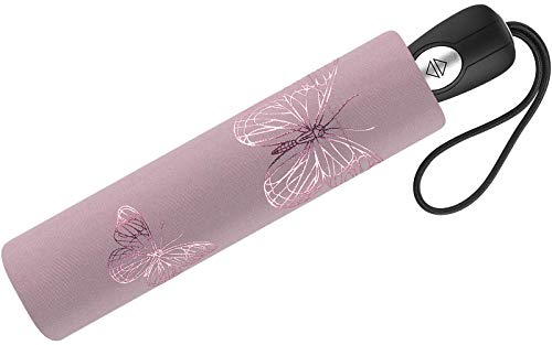 Preisvergleich Produktbild pierre cardin Regenschirm Taschenschirm Auf-Zu Automatik Easymatic Papillion metallique mit metallic Schmetterlingen