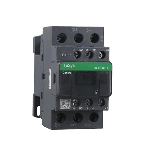 Contacteur LC1D18A tripolaire 380V noir interrupteur moteur triphase armoire electrique rails