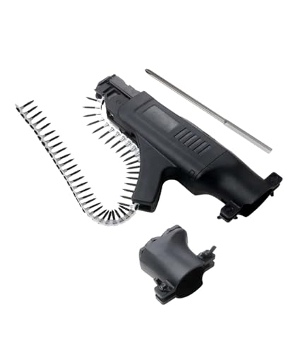 Pistolet do Gwoździ, 1 zestaw Śruba łańcuchowa Głowica pistoletu Automatyczny pistolet do gwoździ Elektryczny wsadowy Dekoracja do obróbki drewna Akumulatorowy wkrętak samogwintujący