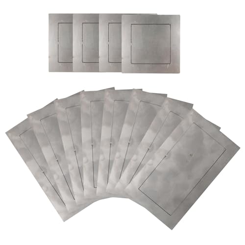 Rrlihjgu Kit de soldadura de práctica, 12 placas de soldadura para práctica, kits de soldadura, cupón de hierro para proyectos de metal, mejora de habilidades