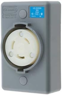 30A Twist-Lock Receptacle 2P 3W 250VAC L6-30R GY