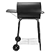 Charcoal Grill Outdoor BBQ Grill, Barrel Charcoal Grills with Side Table, with Nearly 500 Sq.In. Cooking Grid Area, Outdoor Backyard Camping Picnics, Patio and Parties, Black