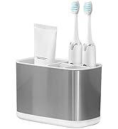 Colist Toothbrush Holder Stainless Steel Electric Toothbrush Holder Detachable Easy Clean Bathroo...