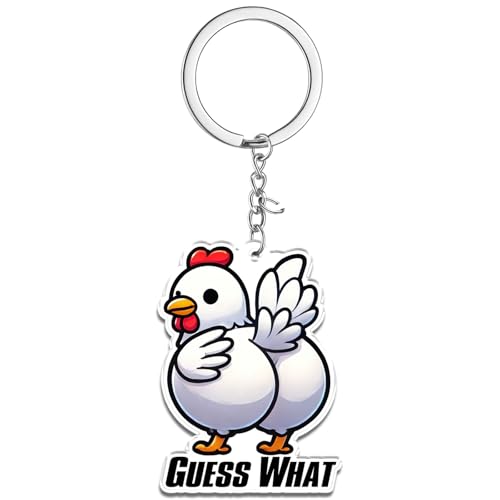 QuLuvaeri Chicken Keychain for Chickens Lovers Chicken Gifts for Women