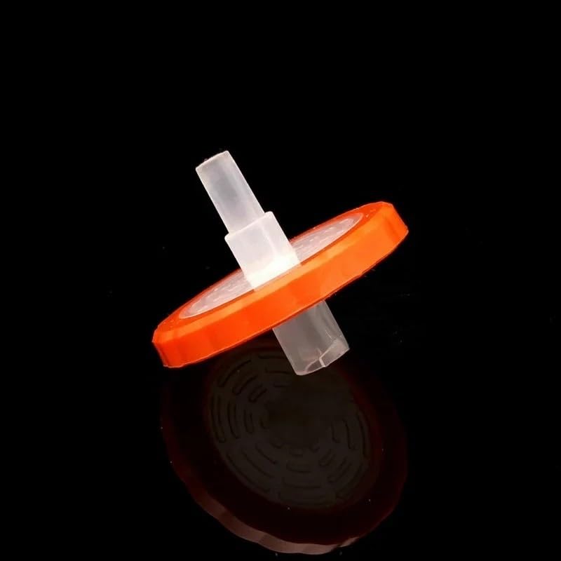 100 Pieces Disposable Microporous Syringe Filters - 13mm & 25mm PTFE Hydrophobic Membrane for Lab Filtration(13mm 0.00022mm)