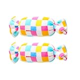 SHINEOFI 2 Pezzi Giocattolo da Masticare per Cani Giocattolo per Cani in Peluche Forma Caramella Pulizia Denti Cotone Pp e Animali Domestici