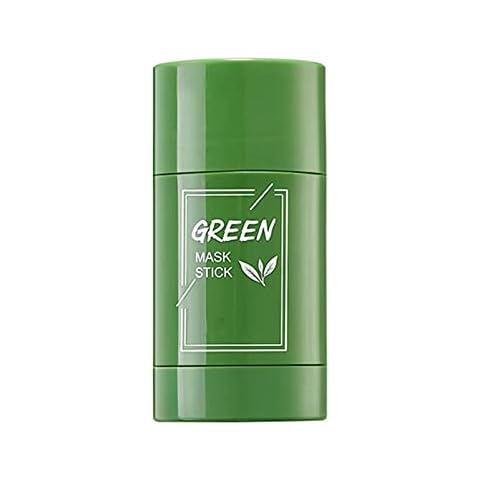 Green Tea Mask Stick for Face, Green Tea Purifying Clay Stick Mask Cleansing Mask Stick for Whitehead Removing Oil Control Acne Clearing for All Skin Types Women & Men (Green Tea) Cover