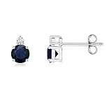 ANGARA Natural Blue Sapphire Earrings...