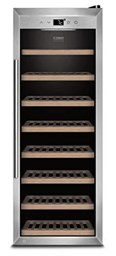 WineSafe 43 Design Weinkühlschrank für bis zu 43 Flaschen (bis zu 310 mm Höhe), eine Temperaturzone 5-20°C, Getränkekühlschrank, Energieklasse A,