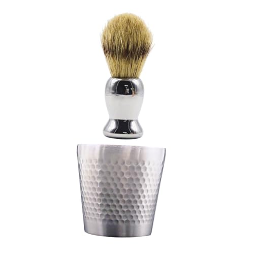 VICASKY Beard Shaving Set 1 Set Man Bowl Rack Shaving Brush Bowl Soft Brush for Gentle Shave