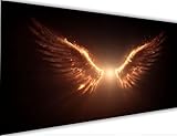 Malen Nach Zahlen Erwachsene Flügel Malen Nach Zahlen mit Rahmen 70x140cm Engel Paint by Numbers für Anfänger,DIY Set Erwachsene,Ölgemälde Leinwand Kit mit Acrylfarben Bastelset,Wand Dekor LE-1467
