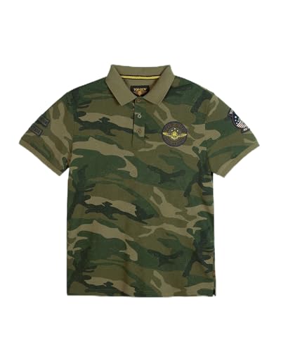 ⭐️とうべい⭐️ TOPGUNポロ オリーブ L TOP GUN®