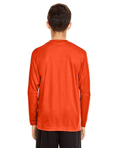Team 365 Youth Zone Performance Long-Sleeve T-Shirt M SPORT ORANGE2