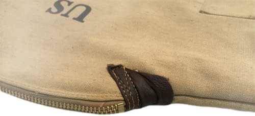 WWII U.S M1 Garand Tragetasche aus Segeltuch mit Tragegurt, Fleecefutter, Khaki