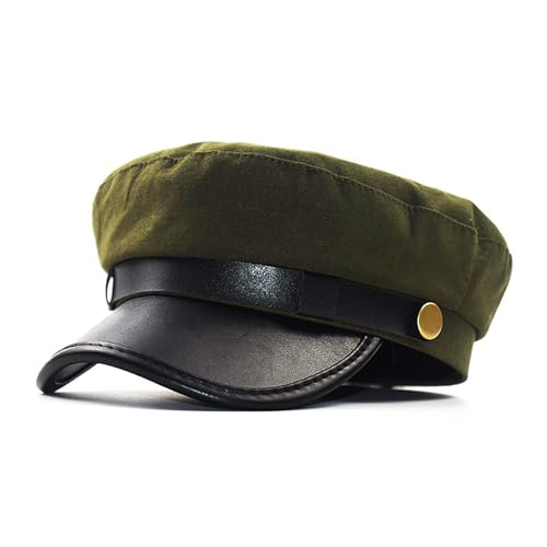 Gorra con visera plana, estilo británico clásico, con ocho