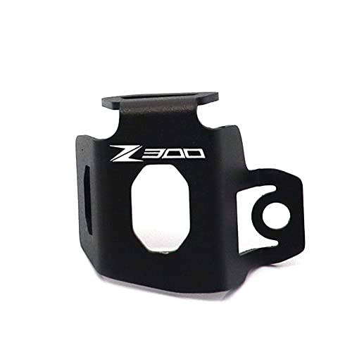 WHONG Depósito De Líquido De Freno Trasero Guardia Protector De La Cubierta La Motocicleta para KA-WA-SA-KI Z400 Z300 Z250 Z250SL Z 400 250 250SL 300, Accesorios Moto,Negro,Z300 Cover