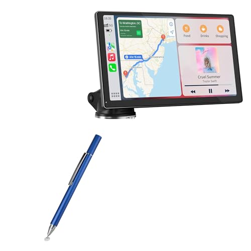 BoxWave Stylus Pen Compatible with Avylet RC07 Wireless Carplay Screen (9 in) - FineTouch Capacitive Stylus, Super Precise Stylus Pen - Lunar Blue