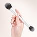 KINGMAS Round Foundation Brush, Double-ended Kabuki Makeup Brush, Large Foundation Brush and Medium Concealer Brush for Beauty Liquid, Cream, Powder, Blending Buffing Face Makeup Tools