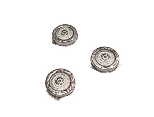 Silver Dragon Shave SH50 Norelco Replacement Heads - SH50/52 Shaving Blades Compatible with Philips Norelco Series 5000, 6000, and Aquatouch Electric Shavers, Pack of 3