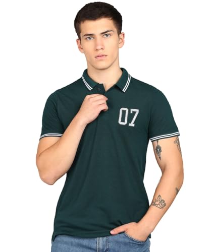 Image of INKKR Men's Soild Collar Neck Polo T-Shirt