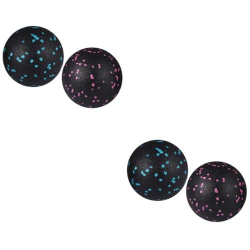 Happyyami 2 Juegos Pelota Auxiliar De Yoga Masaje con Bolas Bola De Nacimiento Bola Laxa con De Masaje Masajes Pies Pelota De Ejercicio De Yoga 2 Piezas * 2