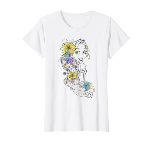 T-shirt graphique Disney Tangled Raiponce Sketch T-Shirt