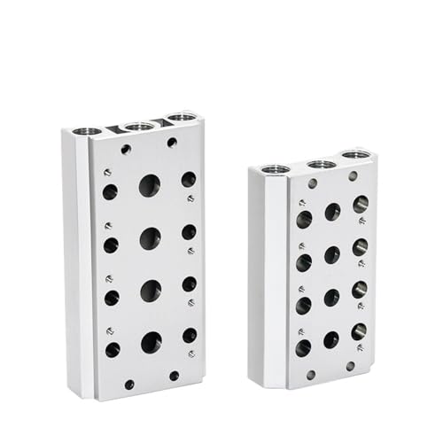 Válvulas solenoides neumáticas 4V210: base de colector con accesorios 200M-8F 2
