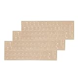 3 PCS/Pack Universal Korean Matte Keyboard Alphabet Stickers, Transparent Background and White Lettering Replacement Stickers for PC Computer Laptop Desktop Keyboard Stickers -Korean