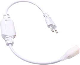 XUNATA Power Cord for COB LED Strip Light 288LEDs/m and 360LED/m, White, Approx. 40 cm Long
