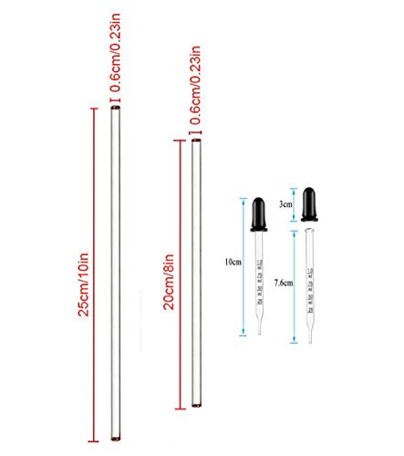 Burry Life Science BLB-4 4Pcs Glass Stir Sticks Lab Glass Stirring Rod 8"X2 10"X2 thumb #1