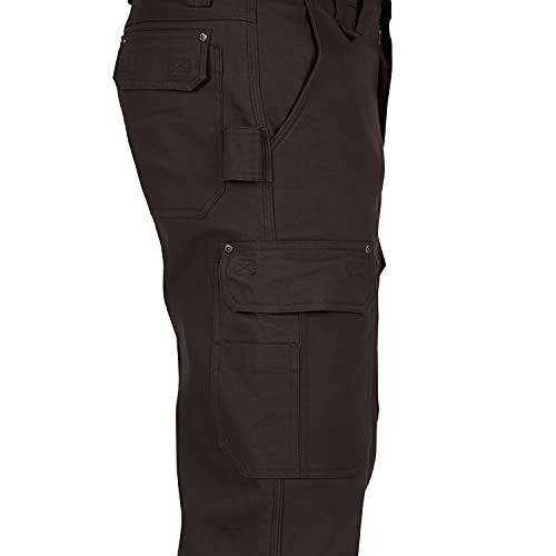 Smith's Workwear Men's Fleece Lined Canvas Cargo Work Pants4