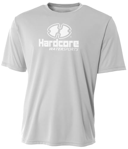 Image of Hardcore Water Sports Mens Rash Guard Surf Swimwear Swim Shirt SPF Sun Protection Loose Fit Fitting