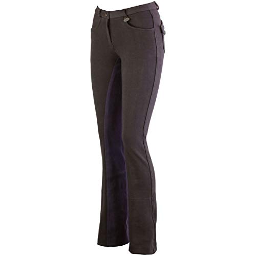 LAZURA Damen Jodhpur Reithose Vollbesatz Comfort Asphalt 42