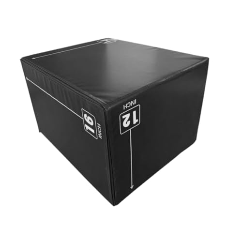Fzaqwen Cajón de Salto Pliométrico para Entrenamiento de Fuerza, 30x35x40cm. Equipo Versátil para Ejercicios de Salto. Cajón Pliométrico para Ejercicios de, Style B