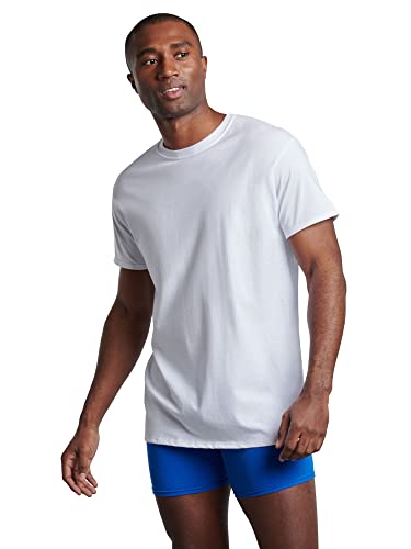 Image of Fruit of The Loom Men's Premium Tag-Free Cotton Undershirts (Regular and Big & Tall)