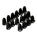 Alichion 1/8oz, 16pcs Tungsten Fishing Weights for Bass Fishing, No Chip Anodized Black Tungsten Worm Weights, Tungsten Fishing Sinker for Texas and Carolina Rigs