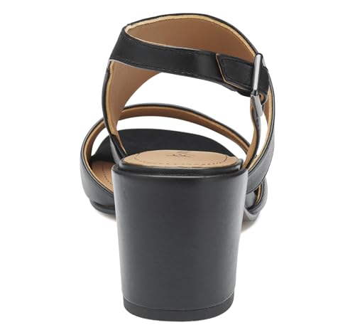 Johnston & Murphy Women’s Everly Asymmetrical Slide Sandals, 2.5” Slip On Heels for Women, Women’s Heeled Sandals3