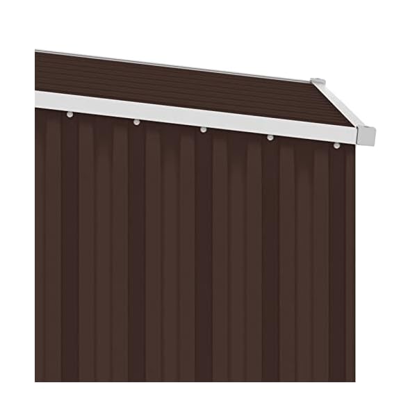 Leepesx Gerätehaus, Geräteschuppen, Gartenhütte, Fahrradgarage, Gartenschuppen, Gartenhã¤User & Aufbewahrung, Braun… – Bild 7