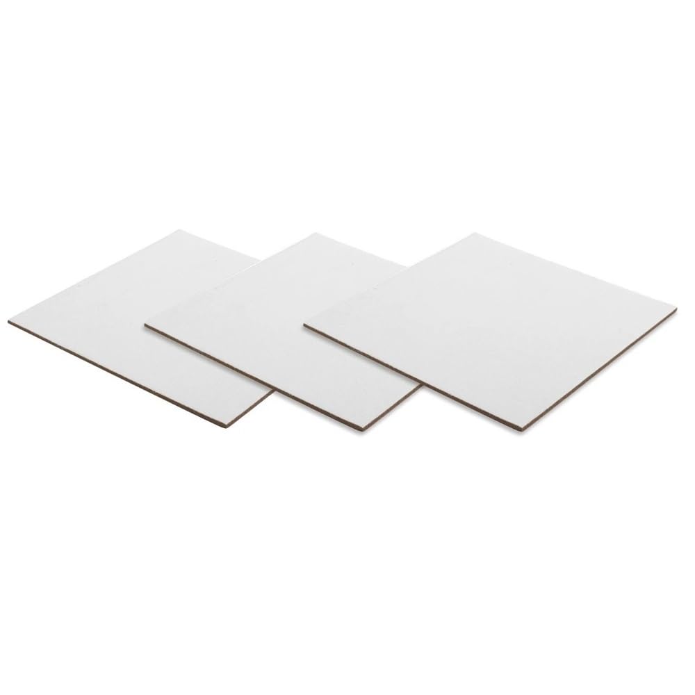6 pannelli di tela vuoti portatili, larghezza 15 cm, fogli di forma quadrata for strumenti di pittura for artisti
