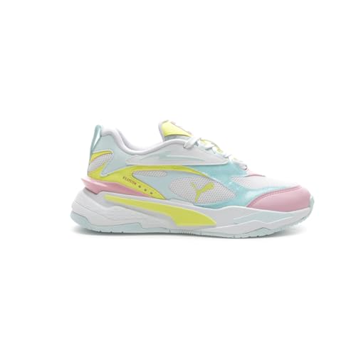 PUMA Kids Girls Rs-Fast P0p Gltch Lace Up Sneakers Shoes Casual - White