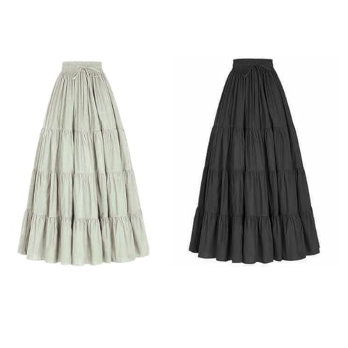 JANAK Girl's Crepe Fabric Long Frill Skirt 584