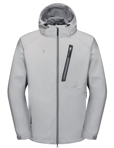 Little Donkey Andy Men's High-performance Waterproof Rain Jacket Ultra Lightweight Rain Shell for Hiking,Golf,Travel2