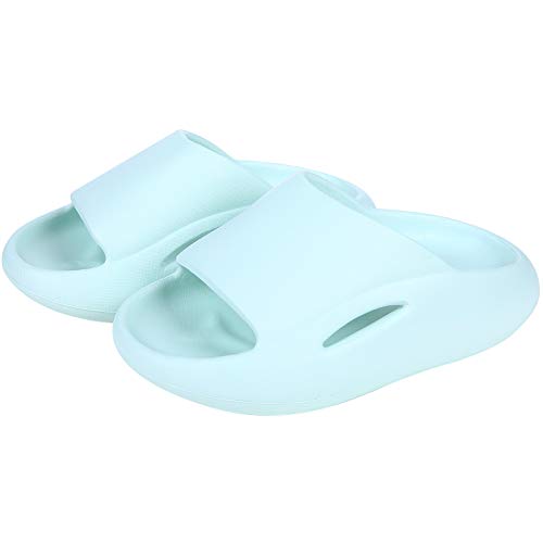 Comwarm Kids Thickened Shower Sandals Slippers Non-Slip Bathroom Slide Sandals Beach Pool Water Shoes for Girls and Boys(Toddler/Little Kid) MG19 Mint Green