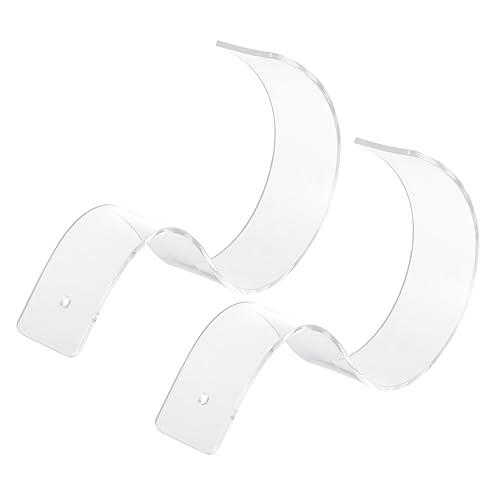 Ciieeo 1set Acrylic Belt Display Stand Transparent Belt Rack Holder for Closet Organization for Shops and Stores 2pcs