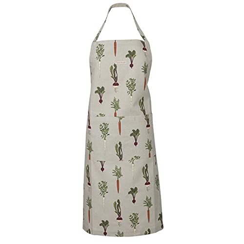 Sophie AllportHome Grown Unisex Adult Apron with Adjustable Neck Strap and Front Pocket. Made with 100% Cotton