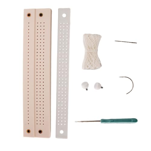 Shurhome Manual Paper Hole Punching Tool for Bookbinding, Scrapbooking & Journals Wood Craft Supplies with Sewing Thread, Awl & Ruler for Planners, Photo Albums, Projects.