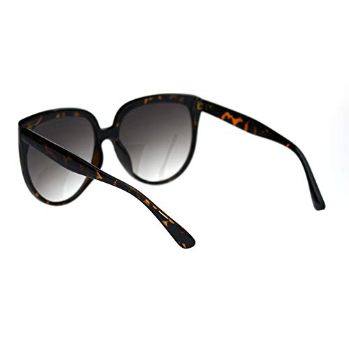 Womens Oversized Boyfriend Style Plastic Retro Horn Sunglasses4