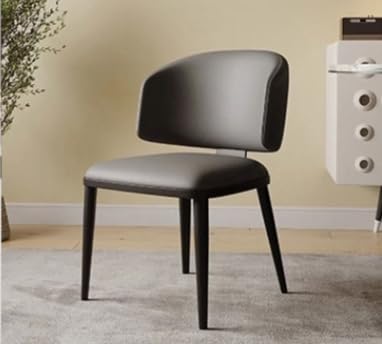 Chaises de salle à manger en cuir microfibre de haute qualité avec dossier ergonomique