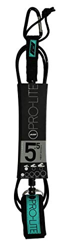 Pro-Lite Surfboard Leash - Super Comp. Size 5'5 (Black)